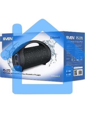 Колонка портативная Sven АС PS-370 черный 40W 2.0 BT