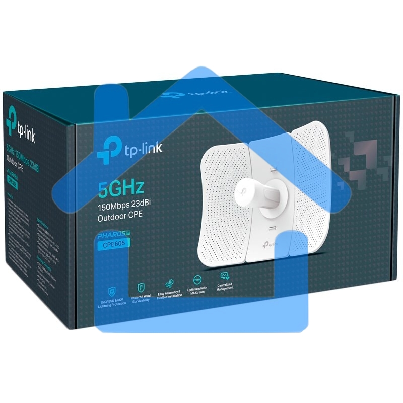 Наружная точка доступа Wi Fi SMB TP-Link CPE605 5 ГГц 150 Мбит/с 23 дБи