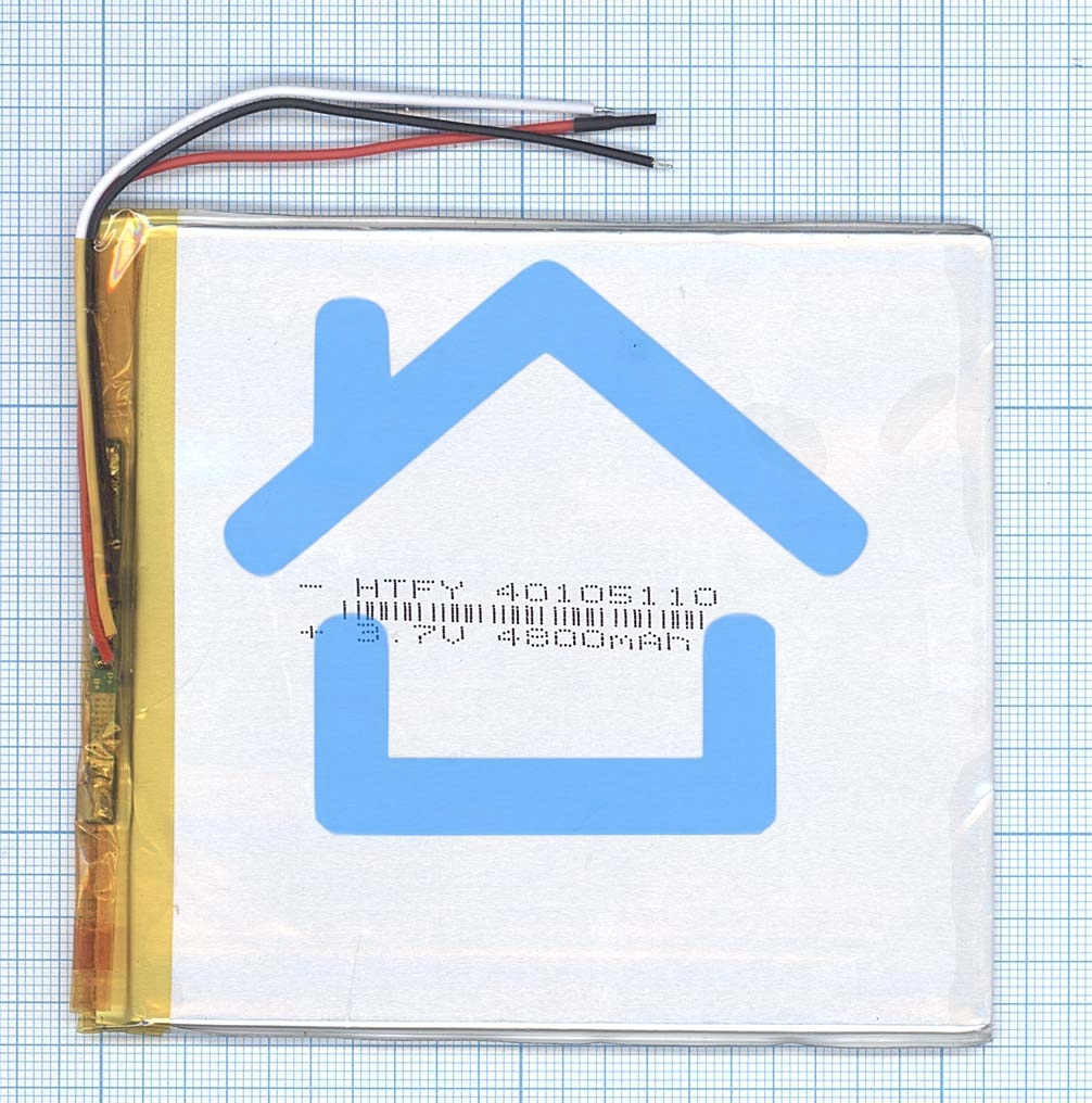 Аккумулятор Li-Pol (батарея) 3*105*110мм 3pin 3.7V/4800mAh