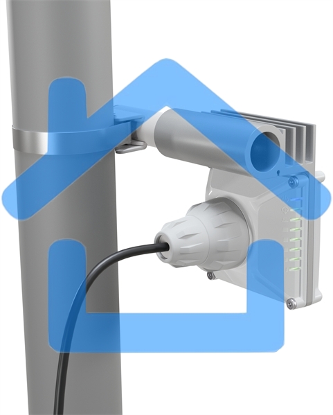 Точка доступа MikroTik CubeSA 60Pro ac (60Ghz antenna, 802.11ay wireless and 5GHz 802.11ac backup, 4 core x 716MHz CPU, 256MB RAM, 1 x Gigabit LAN port, RouterOS L4, POE, PSU) for use as an AP in Point-to-Multipoin