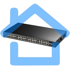Коммутатор 48-Port Layer 2 Managed Gigabit PoE++ Switch with 4 10G SFP ports 720W