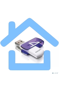 Флешка USB 4 Gb PHILIPS VIVID2.0 4 Gb, USB 2.0