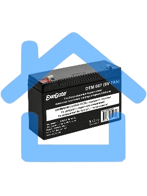 Батарея ExeGate DTM 607 (6V 7Ah), клеммы F1