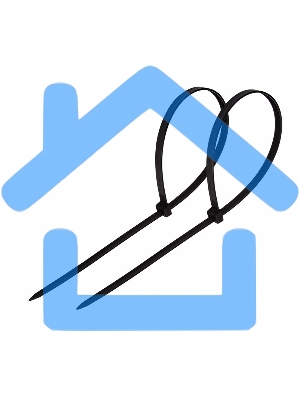 Хомут-стяжка кабельная нейлоновая Rexant 400 x7,6 мм, черная, упаковка 100 шт.