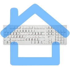 Клавиатура Oklick 505M белый USB slim