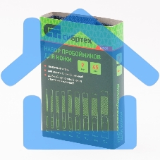 Набор пробойников СИБРТЕХ для кожи 2; 3; 4; 5; 6; 8; 9; 10; 13 мм, 9 шт, чехол 18309