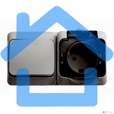 Блок ОП Этюд (1-кл. выкл. + евророз. защ. шторки) IP44 бел. SchE BPA16-241B