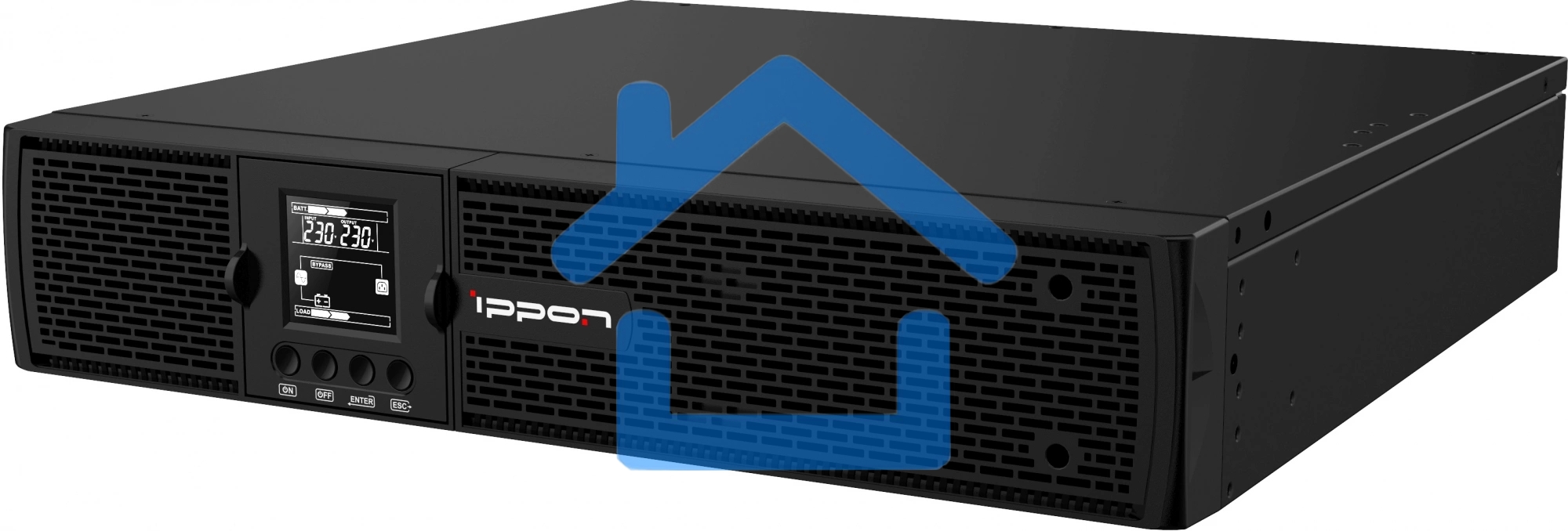 Источник бесперебойного питания Ippon Innova RTb 1000 900Вт 1000ВА черный