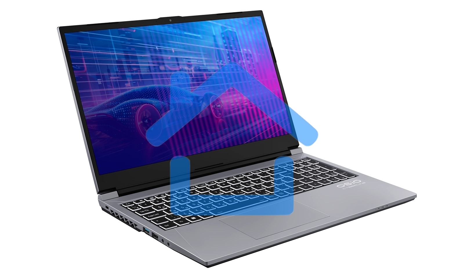 Ноутбук OSIO CyberLine C150i-003/ i5-12600H /NVidia RTX 4060/16/512/NoOS/(Ghz)/Gb/Ext: + не МПТ