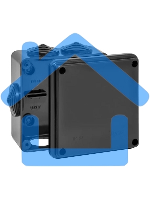 Коробка распределительная ОП 100х100х50мм УХЛ1 IP54 черный Ruvinil 67050Ч