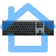 Клавиатура Oklick 890S серый USB беспроводная slim