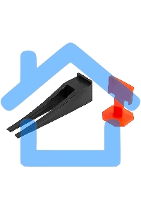 Система выравнивания плитки СВП - комплект: зажим + клин 250/250 шт. Сибртех