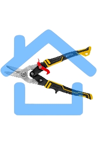 Ножницы по металлу,270мм, прямой и левый рез,сталь-СrMo, трехкомп.рук-ки Denzel