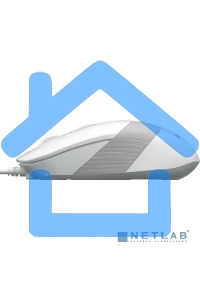 Мышь проводная A4Tech Fstyler FM10 белый/серый, 1600 dpi, USB, кнопки - 4