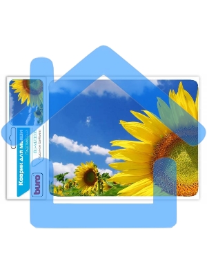 Коврик для мыши Buro BU-M20036 пластиковый, поле подсолнухов, 230х180х2мм