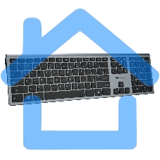 Клавиатура Oklick 890S серый USB беспроводная slim