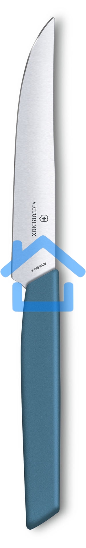 Нож кухонный Victorinox Swiss Modern (6.9006.122) стальной для стейка лезв.120мм прямая заточка синий