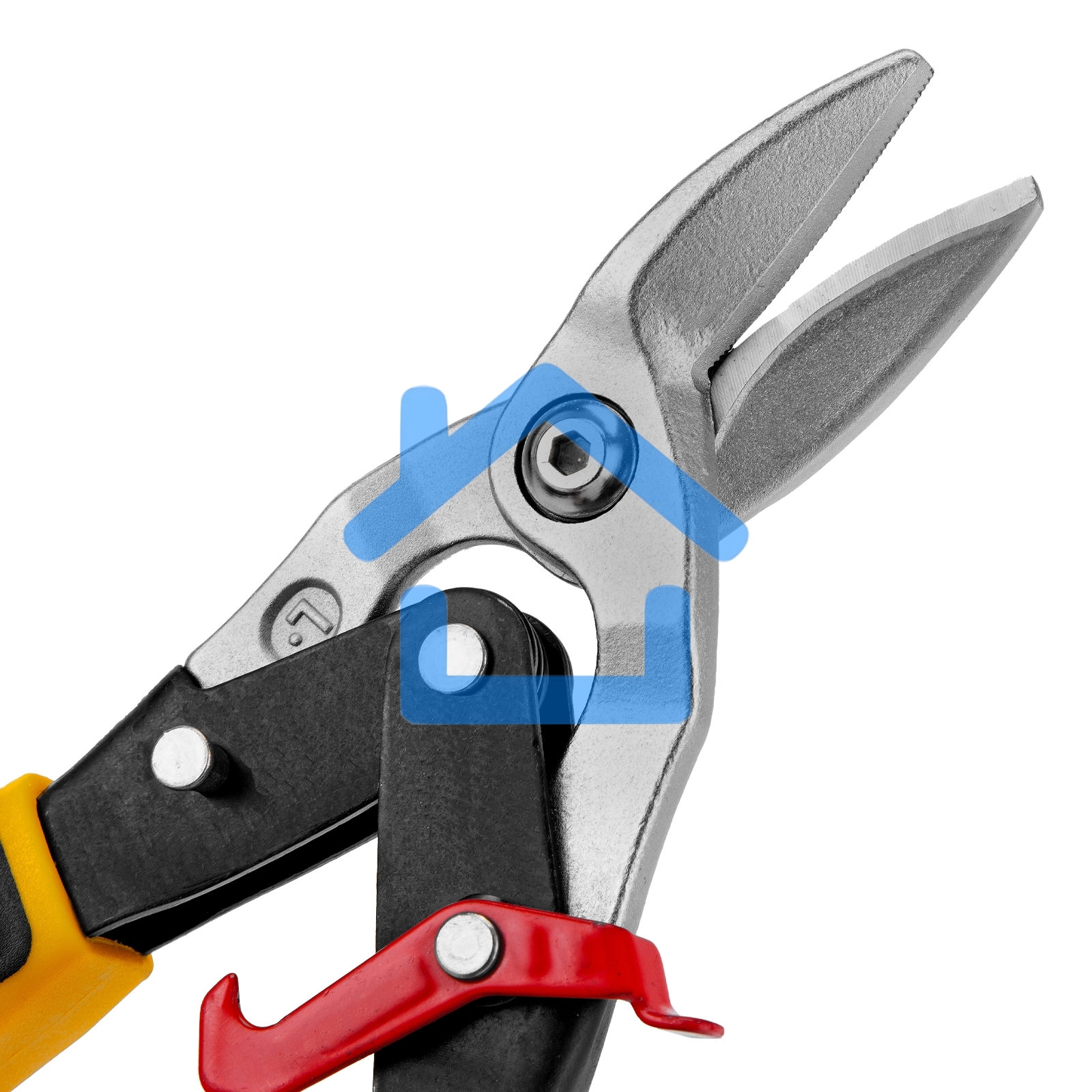 Ножницы по металлу,270мм, прямой и левый рез,сталь-СrMo, трехкомп.рук-ки Denzel