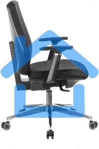 Кресло компьютерное Бюрократ CH-545/LUX черный 38-418 крестовина алюминий