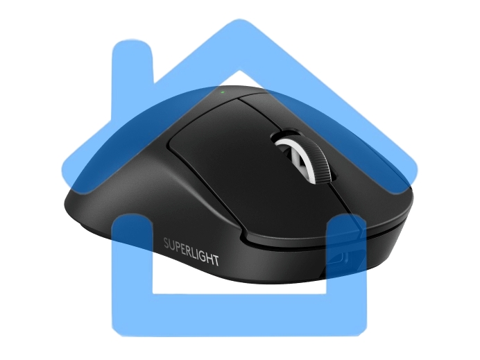 Мышь беспроводная Logitech G PRO Х Superlight 2 DEX черный, 44000 dpi, радиоканал, USB, кнопки - 5