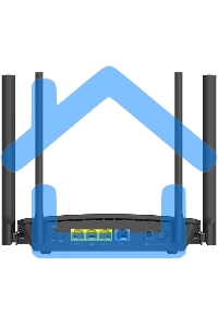 Двухдиапазонный Wi-Fi 6 маршрутизатор AX1500, 1x1000Base-T WAN, 3x1000Base-T LAN, 4 внешние антенны 5 dBi