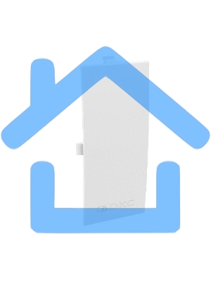 Соединение на стык для кабель-канала 90х50 фронт. ДКС 09504