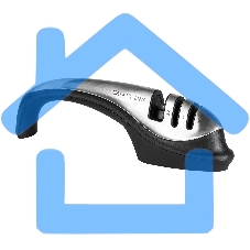 Механическая точилка для ножей и ножниц Galaxy LINE GL 9012, черный с серебристым, высокоэффективные точильные элементы, для металлических, кухонных, керамических, спортивных, складных ножей, 2 этапа обработки лезвий ножей (заточка и доводка),прорезиненно