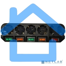 Сетевой фильтр Most ARG 5м (6 розеток) черный (пакет ПЭ)