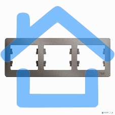 Рамка 3-м Glossa горизонт. платина SchE GSL001203