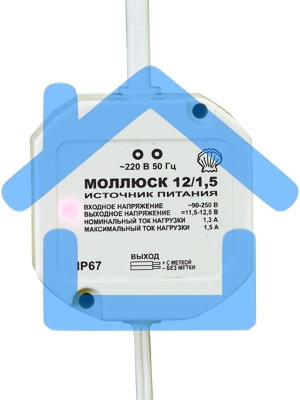 Источник вторичного электропитания Моллюск 12/1,5 12В, 1,5А