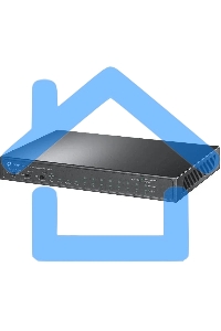 Коммутатор TP-Link 8-port 10/100Mbps Unmanaged PoE switch, 2 Gb RJ45 + 1 Gb SFP uplinks, PoE budget up to 124W