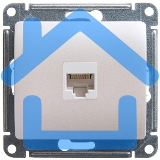 Механизм розетки комп. 1-м Glossa RJ45 CAT.5E перламутр SchE GSL000681K