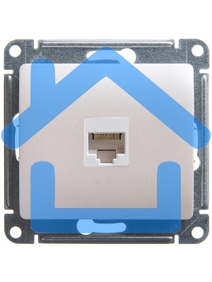 Механизм розетки комп. 1-м Glossa RJ45 CAT.5E перламутр SchE GSL000681K