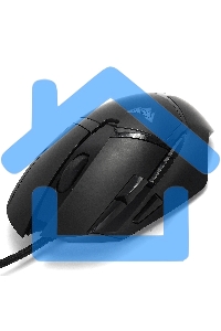 Мышь проводная Crown CMGM-901 черный, 4800 dpi, USB, кнопки - 8