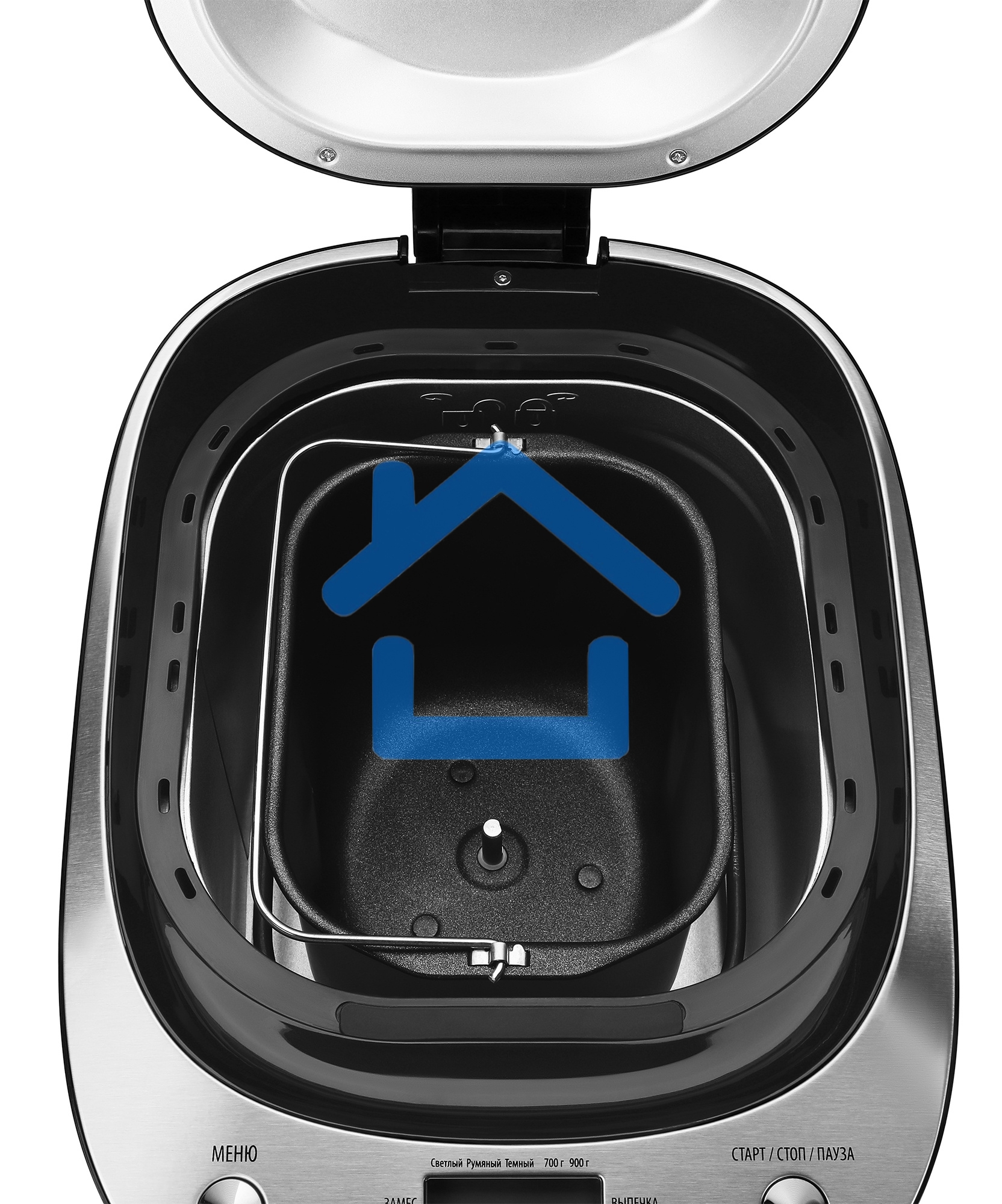 Хлебопечь Hyundai HYBM-P0212 600Вт черный/серебристый