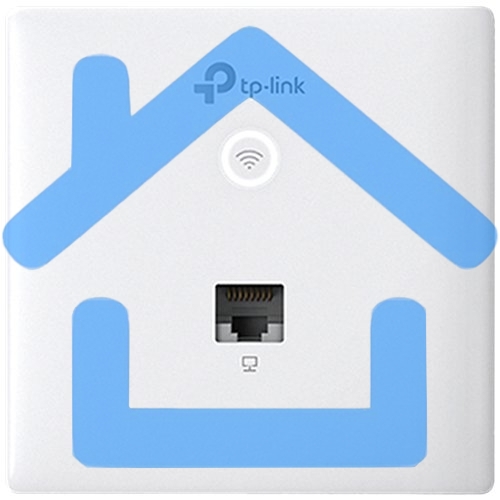 Точка доступа TP-Link Omada AC1200 wireless MU-MIMO Gigabit wall-plate Access Point, 1 Gigabit downlink port, 1 gigabit uplink port, 802.3af/at PoE in, wall plate mounting, support standalone mode and controlled by Omada SDN controller (Software/hardware/