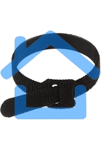 Хомут–липучка многоразовый 230х13 мм, черный (упак. 12 шт.) Rexant