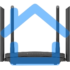 Двухдиапазонный Wi-Fi 6 маршрутизатор AX1500, 1x1000Base-T WAN, 3x1000Base-T LAN, 4 внешние антенны 5 dBi