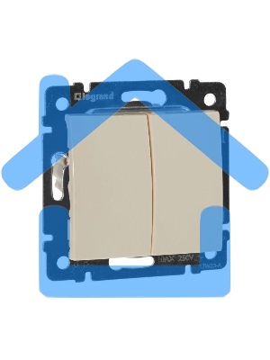 Переключатель Legrand 774308 Valena 2напр., 2-кл., сл. кость