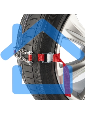 Цепи (браслеты) противоскольжения Rexant для легковых авто (колеса 165-205 мм), к-т 2 шт.