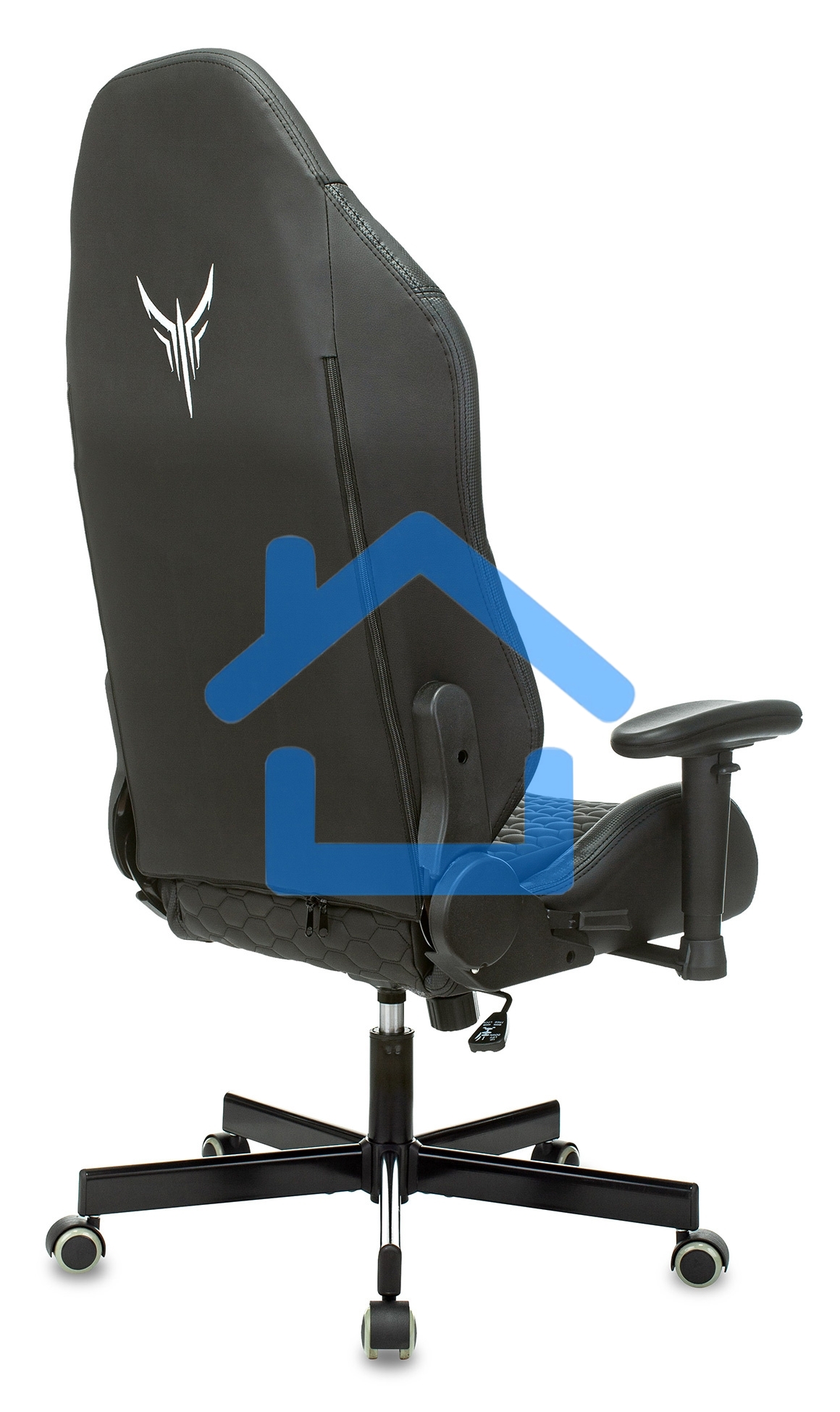 Кресло игровое Knight Neon черный соты эко.кожа с подголов. крестовина металл