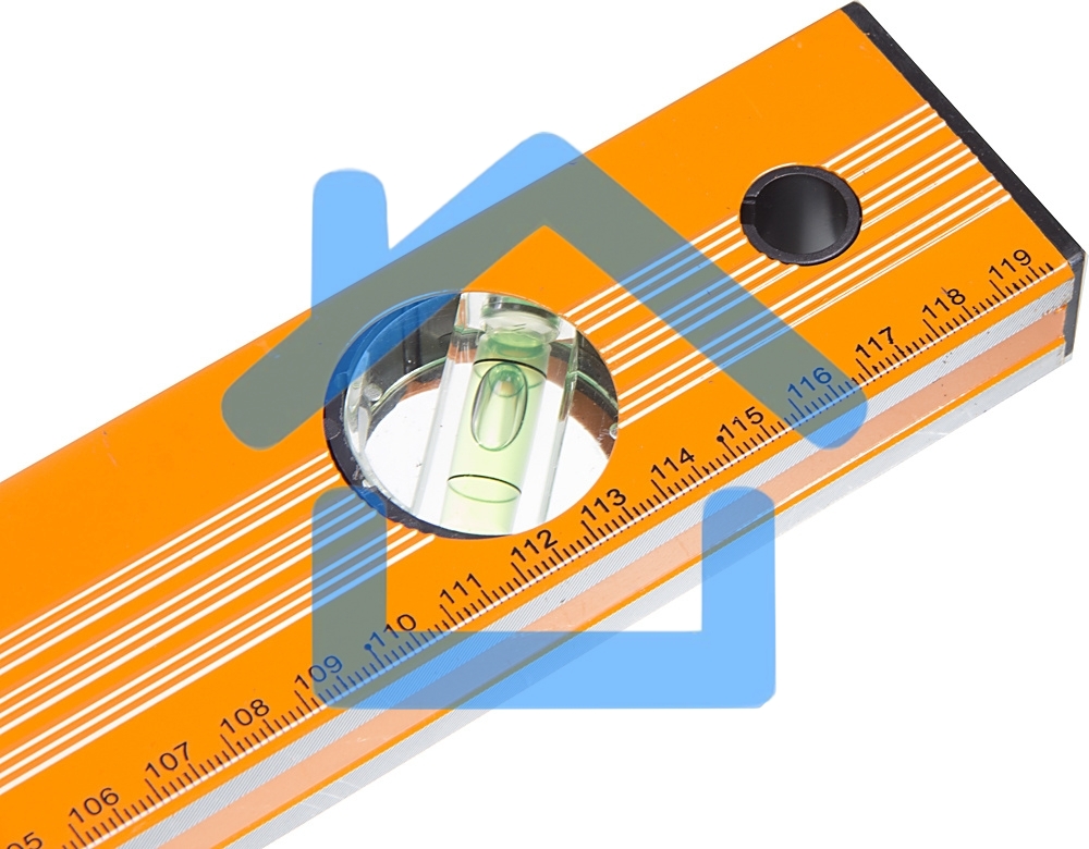 Уровень алюминиевый 1200мм фрезерованный 3 глазка Вихрь