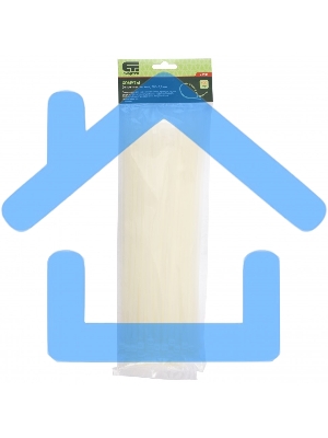 Хомуты, 300 х 4,8 мм, пластиковые, белые, 100 шт. Сибртех