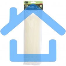 Хомуты, 300 х 4,8 мм, пластиковые, белые, 100 шт. Сибртех Хомуты, 300 х 4,8 мм, пластиковые, белые, 100 шт. Сибртех