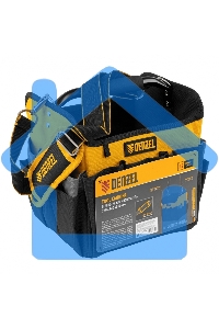 Переноска для инструмента, 260х240х300 мм, 22 кармана, наплечный ремень Denzel