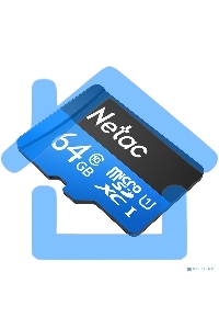 Флеш карта microSDHC 64Gb Netac P500 <NT02P500STN-064G-R> (с SD адаптером) 80Mb/s