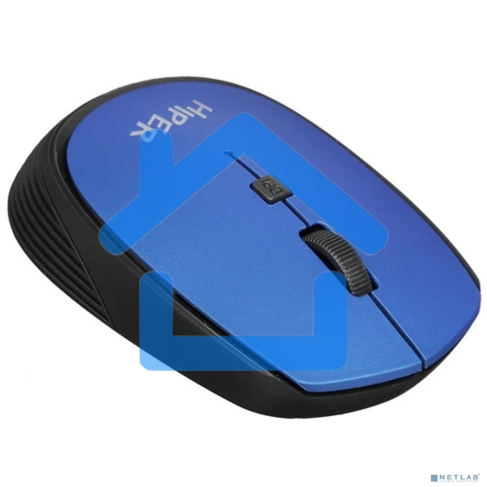 Мышь беспроводная HIPER HOMW-083 синий, 1600 dpi, радиоканал, USB, кнопки - 4