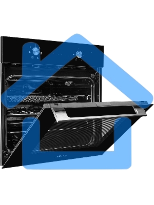 Духовой шкаф MONSHER MOE 6162 Noir, 5 режимов работы, объем духовки 58 л., утапливаемые переключатели, сенсорный таймер, 2 стекла в дверце, энергоэффективность А, цвет: черный,фурнитура серебряная