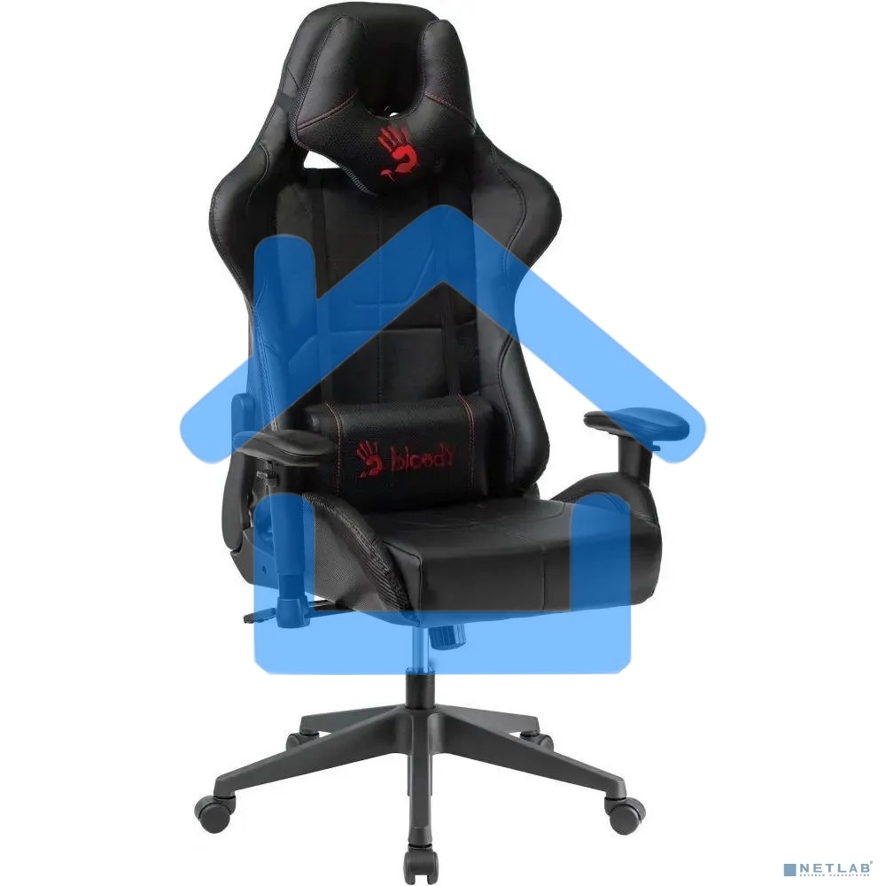 Кресло игровое A4Tech Bloody GC-500, черный, эко.кожа, крестовина пластик