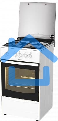 Плита газовая Darina 1B GM 441 005 W белый/черный, конфорок 4 шт, духовка 50 л, 50 см x 85 см x 51 см